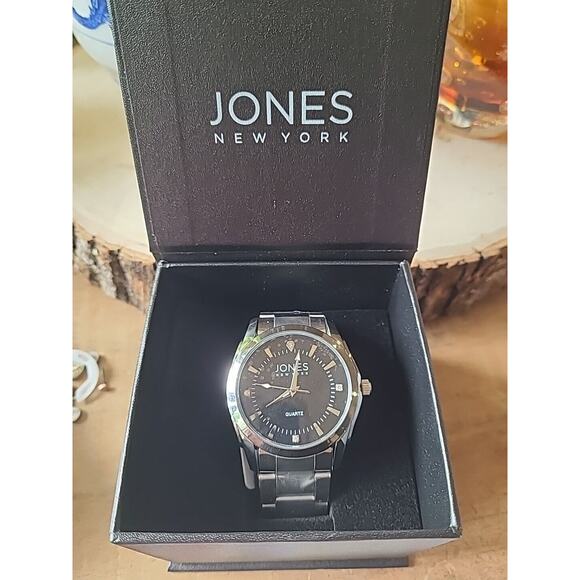 Jones New York Men’s Alexander Watch Stainless Steel NEW IN‎ box - Picture 1 of 5